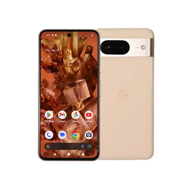 Google Pixel 8 5G 128GB ROM 8GB RAM Android 6.2inch 2400x1080px 50MP camera NFC 4575mAh battery Used Phone