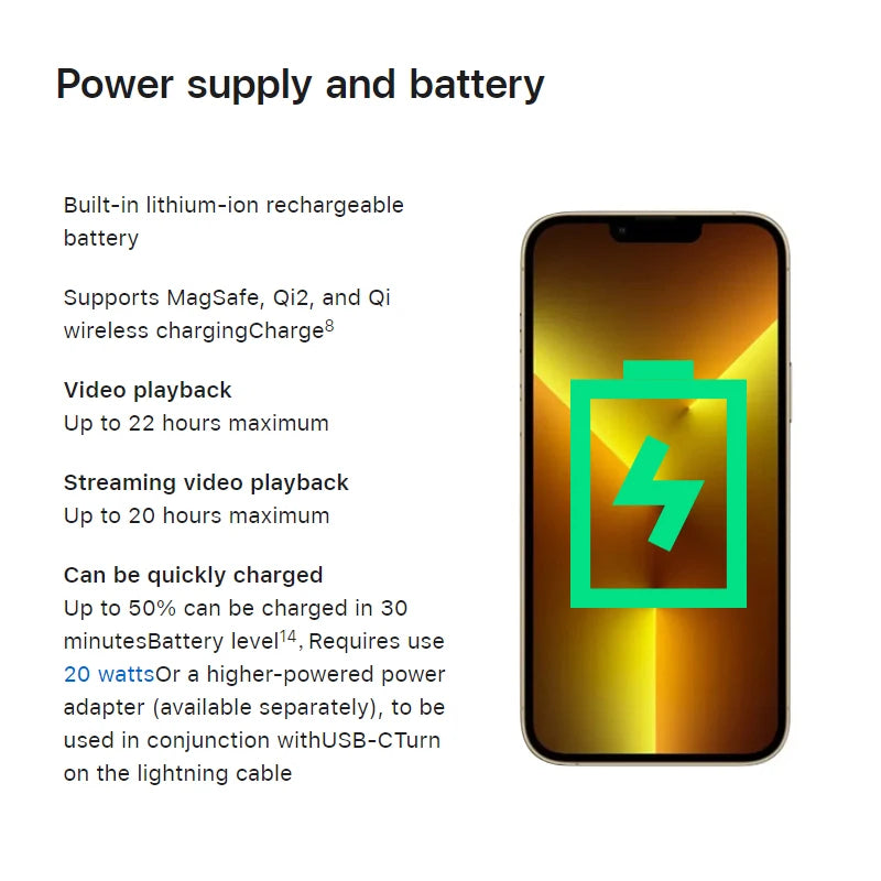 Apple iPhone 13 Pro 5g ROM 128GB/256GB/512GB IOS Smartphone Screen 6.1-inches All Colours Good Condition Used Phone
