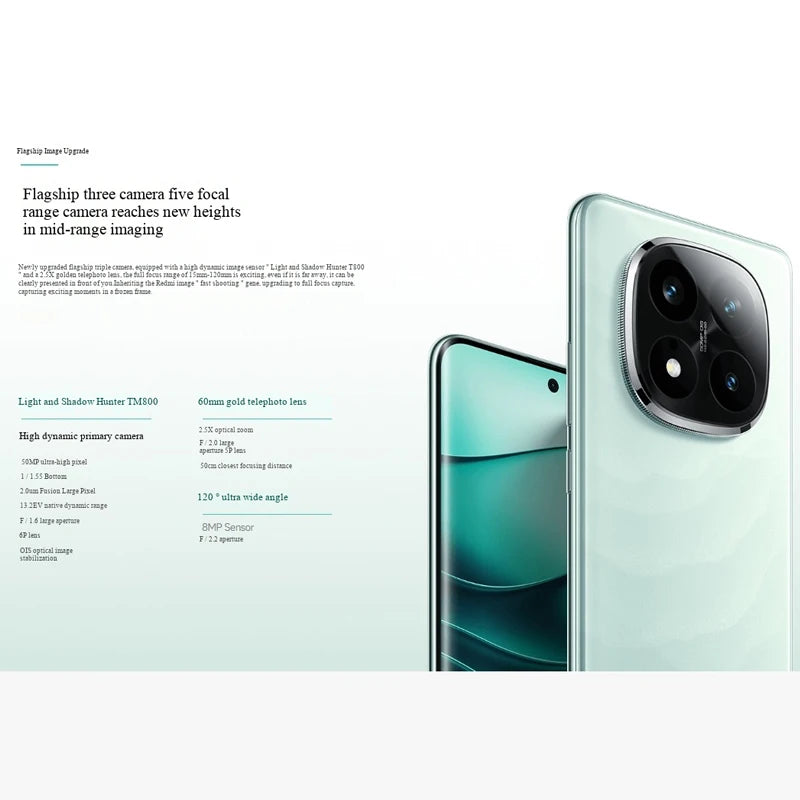 Redmi Note 14 Pro+ 5g 256GB 512GB ROM Smartphone Full Screen 6.67Inch 50MP 90W 6200mAh Battery Used Phone