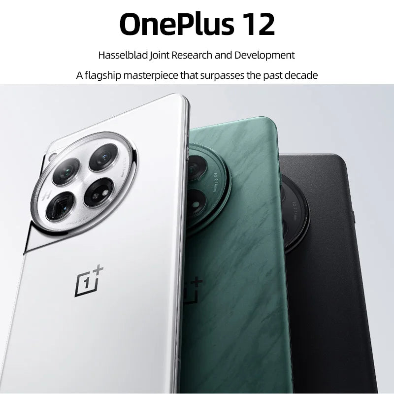 Good Condition Used OnePlus 12 5G Smartphone 16GB RAM 512GB ROM 6.82" Screen 5400mAh All Colours Android Device