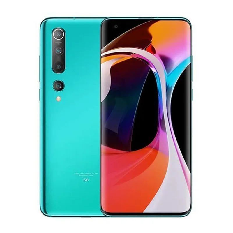 Unlocked Original Xiaomi 10 5G Mobile Phone 6.67 Inch HD Display 108MP Camera 12GB RAM 256GB ROM Used Smartphone