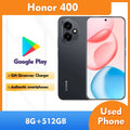 Honor 400 (EU Version) 5G Android SmartPhone RAM 8GB ROM 512GB 6.55in 5300mAh All Colours Good Condition used phone