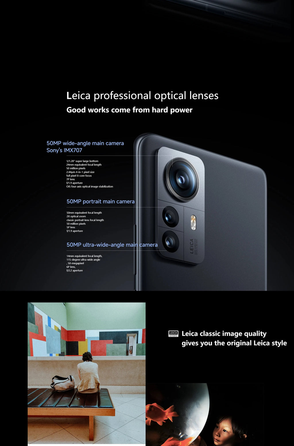 Xiaomi 12S Pro 5G 128GB 256GB 512GB ROM 6.73inch 3200x1440px AMOLED 3.2GHz Battery 4600mAh 50MP used phone