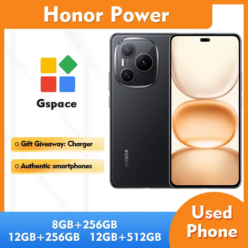 Honor power 5G Android Smartphone 8GB RAM 256GB ROM Screen 6.78 inches 8000Mah used phone