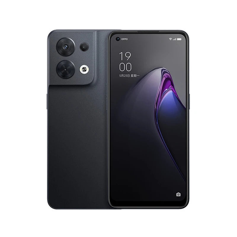 OPPO Reno 8 5G Android Smartphone 12GB RAM 256GB ROM Screen 6.43 inches 4500Mah used phone