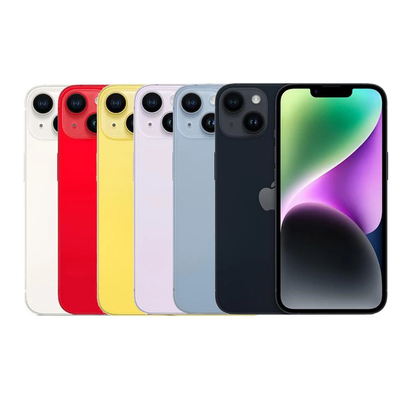 Unlocked Original Apple iPhone 14 5G Mobile Phone 6.1 Inch HD Display 12MP Camera 128/256GB ROM iOS System High Quality Used Sma