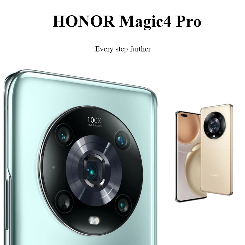 Honor Magic4 Pro (EU Version) 5G Android SmartPhone RAM 8GB ROM 256GB 6.81in 4600mAh All Colours Good Condition used phone