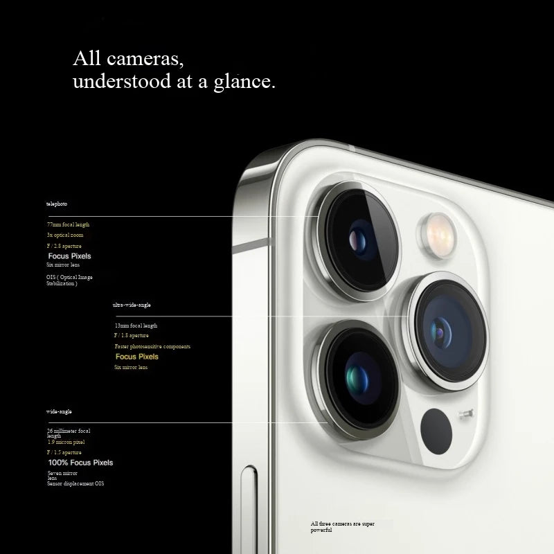Apple iPhone 13 Pro 5g ROM 128GB/256GB/512GB IOS Smartphone Screen 6.1-inches All Colours Good Condition Used Phone