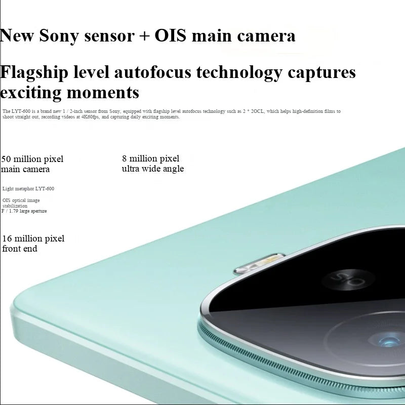 IQOO Z9 Turbo 5G Android Smartphone 16GB RAM 512GB ROM Screen 6.78 inches 6000Mah used phone