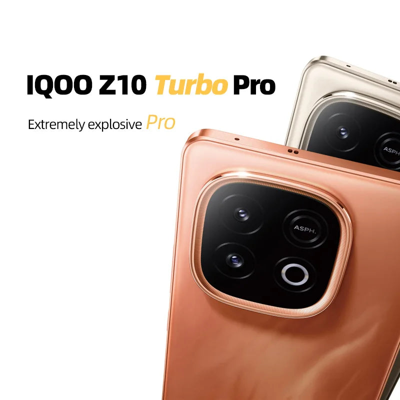 Used iQOO Z10 Turbo Pro 5G Android Phone 12GB+256GB 6.78" Large Screen 7000mAh Battery Unlocked Smartphone
