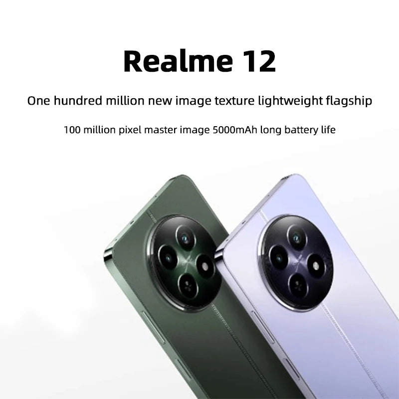 Realme 12 5g Unlocked 6GB/8GB/12GB RAM 128GB/256GB ROM Smartphone Used Phone