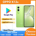 Oppo K12x 5g Smartphone Battery 5500mAh Camera 50MP Screen OLED 6.67-inches 256GB ROM Android Used Phone