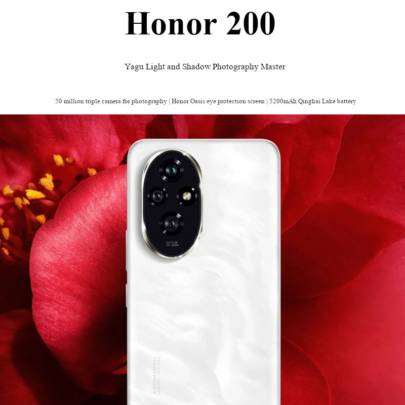Honor 200 (EU Version) 5G Android SmartPhone RAM 12GB ROM 512GB 6.7in 5200mAh All Colours Good Condition used phone