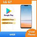 LG G7 ThinQ 4G 128GB ROM SmartPhone 3000mAh 3120x1440px 6.1inches 16MP Cameraoriginal used phone