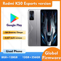 Redmi K50 Esports Version 5G ROM 128GB/256GB SmartPhone Android 6.67inch 2400x1080 Screen 64MP Rear Camera Used Phone