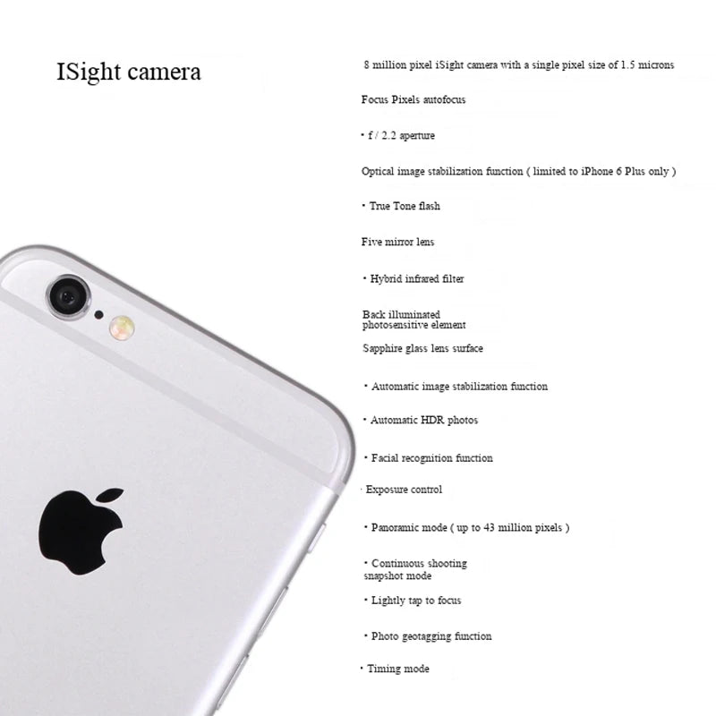 Apple iPhone 6 4g ROM 16GB 32GB 64GB IOS Smartphone Screen 4.7-Inch Camera 8MP Used Phone