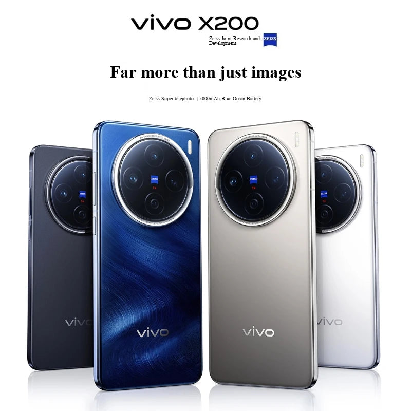 Original Used VIVO X200 5G Mobile Phone 12GB RAM 256GB/512GB Storage 50MP Camera Android 15 Dual SIM