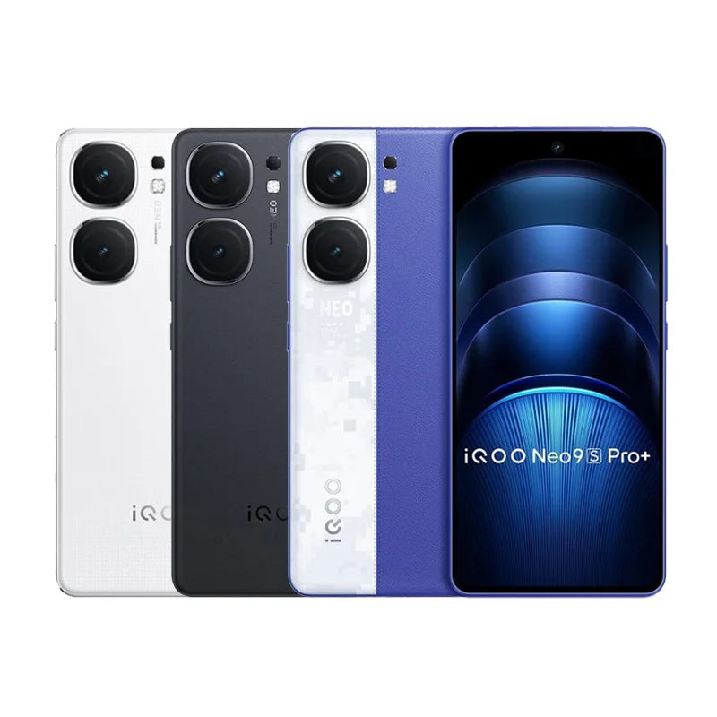 Used iQOO Neo9S Pro Plus 5G Android Phone 16GB+512GB 6.78" Large Screen 5500mAh Battery Unlocked Smartphone