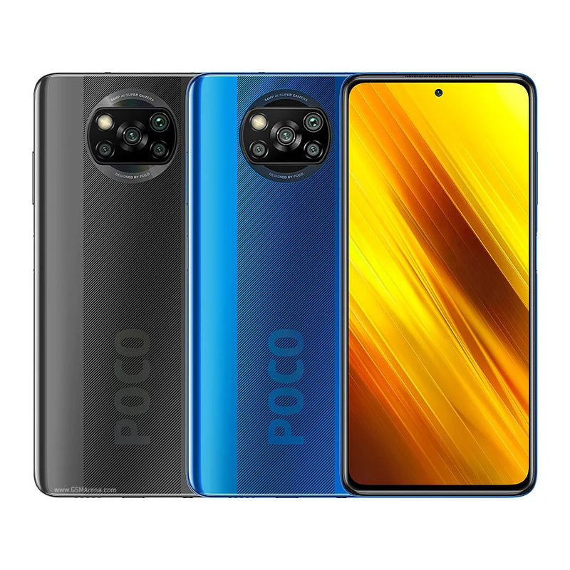 Xiaomi POCO X3 4G SmartPhone RAM 6GB ROM 64GB 2400x1080px 64MP 5160mAh 33W 6.67in Camera used phone