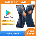 Motorola Moto razr 60 5g Android Smartphone 8GB RAM 256GB ROM Screen 6.9 inches 4500Mah used phone