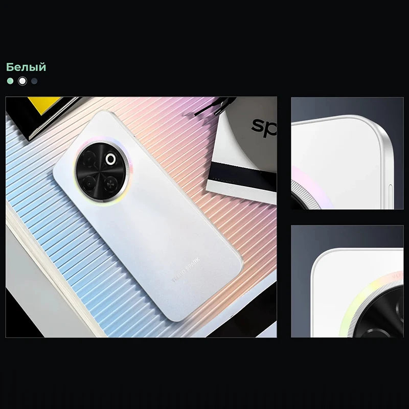 Tecno spark 20c 4G SmartPhone RAM 4GB ROM 128GB 6.6-inch Screen 50MP Camera 5000mAh used Phone
