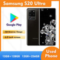 Samsung Galaxy S20 Ultra 5G RAM 12GB ROM 128GB/256GB SmartPhone 6.9inch 108MPCamera Good Condition Used Phone