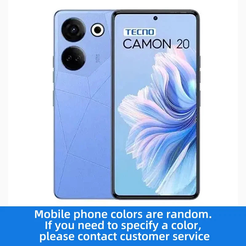 Tecno Camon 20 4G SmartPhone RAM 8GB ROM 256GB 6.67-inch Screen 64MP Camera 5000mAh used Phone