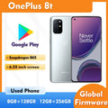 Oneplus 8T 5G SmartPhone RAM 8GB 12GB ROM 128GB 256GB 6.55inches 4500mAh Hydrogen OS used phone