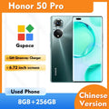 Unlocked Original Honor50 Pro 5G Mobile Phone 6.72 Inch HD Display 108MP Camera 8GB RAM 256GB ROM Used Smartphone