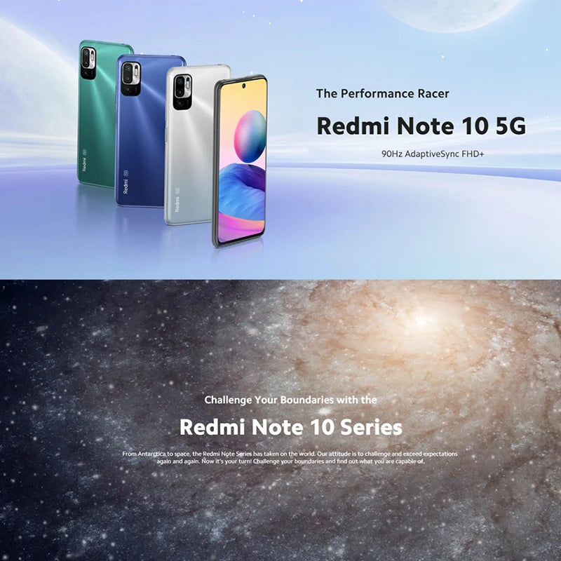 Redmi Note 10 5G RAM 4GB/6GB/8GB ROM 128GB/256GB 6.5 inch 2400x1080px 5000mAh  Used Phone
