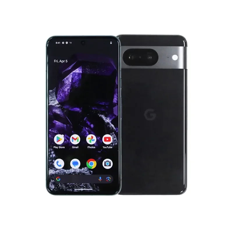 Google Pixel 8 5G 128GB ROM 8GB RAM Android 6.2inch 2400x1080px 50MP camera NFC 4575mAh battery Used Phone