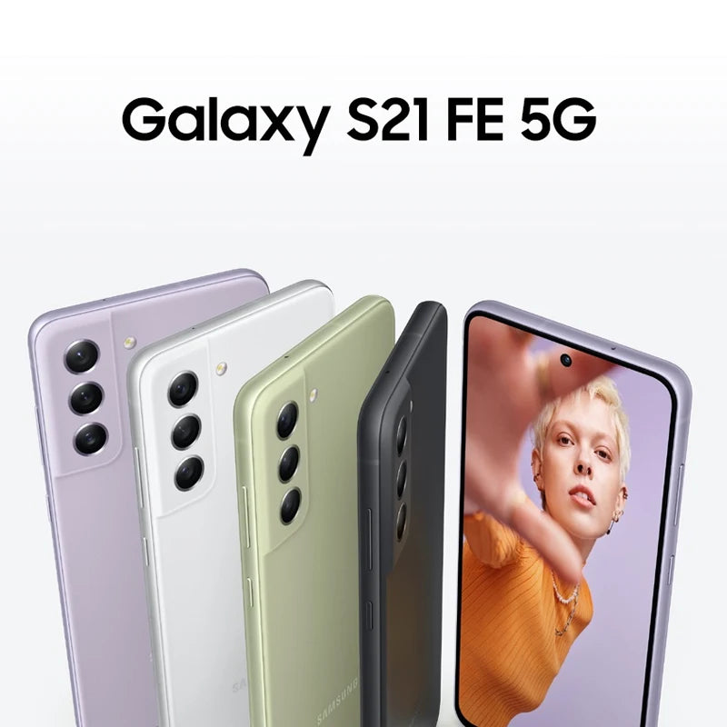 Samsung Galaxy S21 FE RAM 6GB/8GB ROM 128GB/256GB 5G SmartPhone 4500mAh 32MP 6.4inch CPU Qualcomm Snapdragon 888 Used Phone