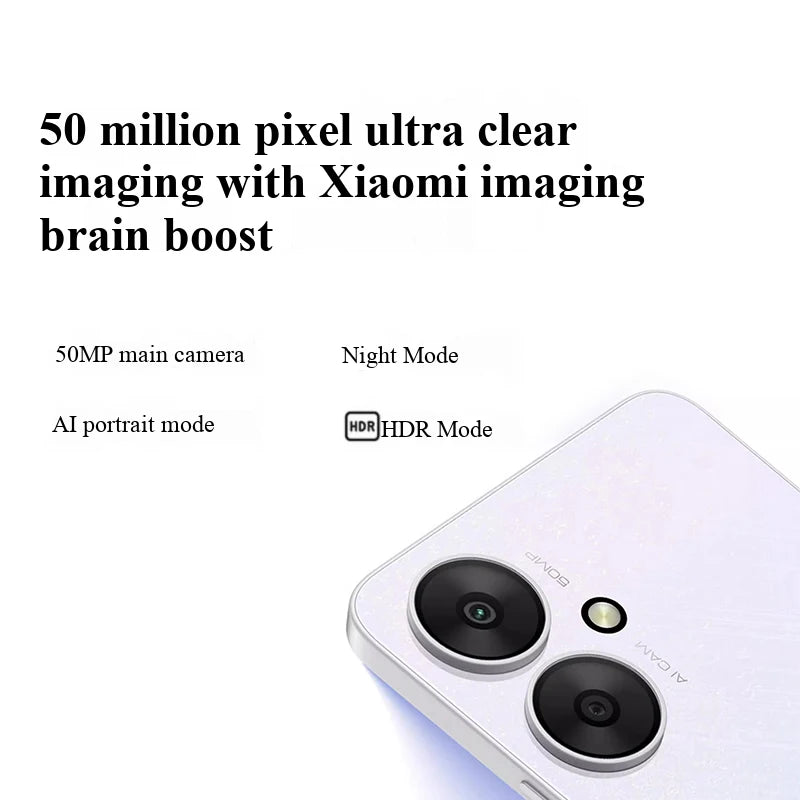 Redmi 14c 4G 6.88 inch RAM 4GB ROM 128GB 50MP 5160mAh 18w Full Screen Face Recognition Fingerprint Recognition Used Phone